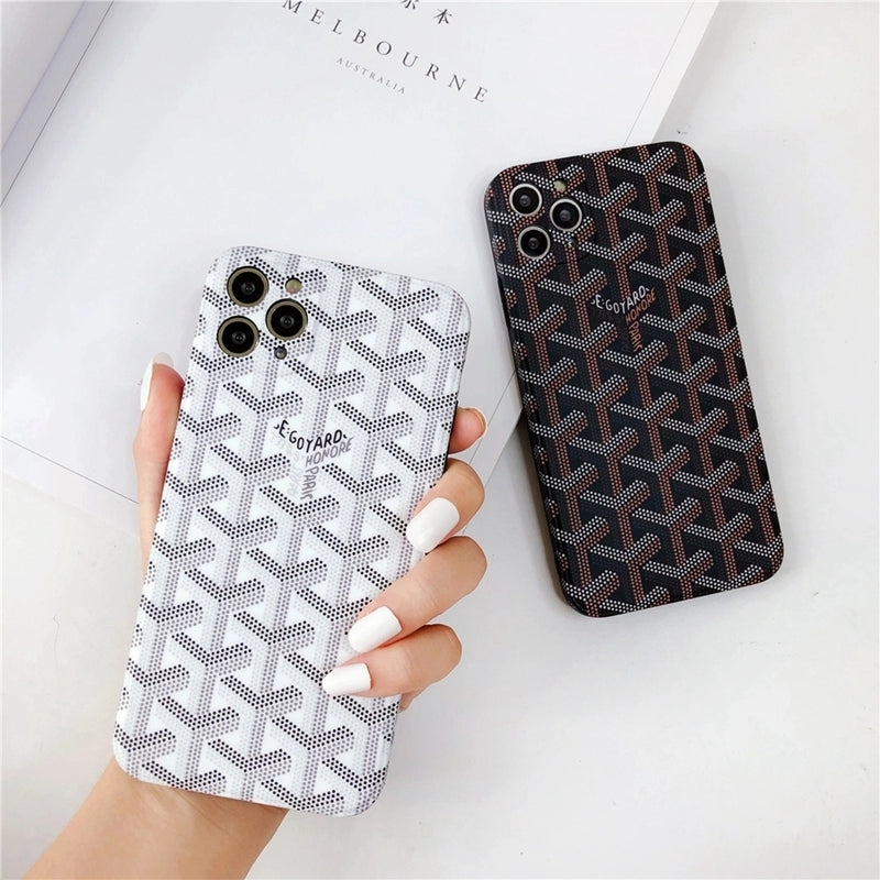 Goyard Soft Silicone iPhone Cases with 5 Color Selections.