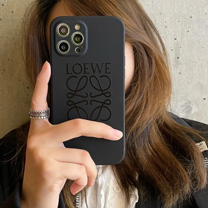 LOEWE Black Classic PU Phone cases