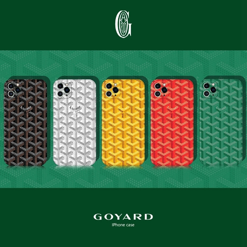 Goyard Soft Silicone iPhone Cases with 5 Color Selections.