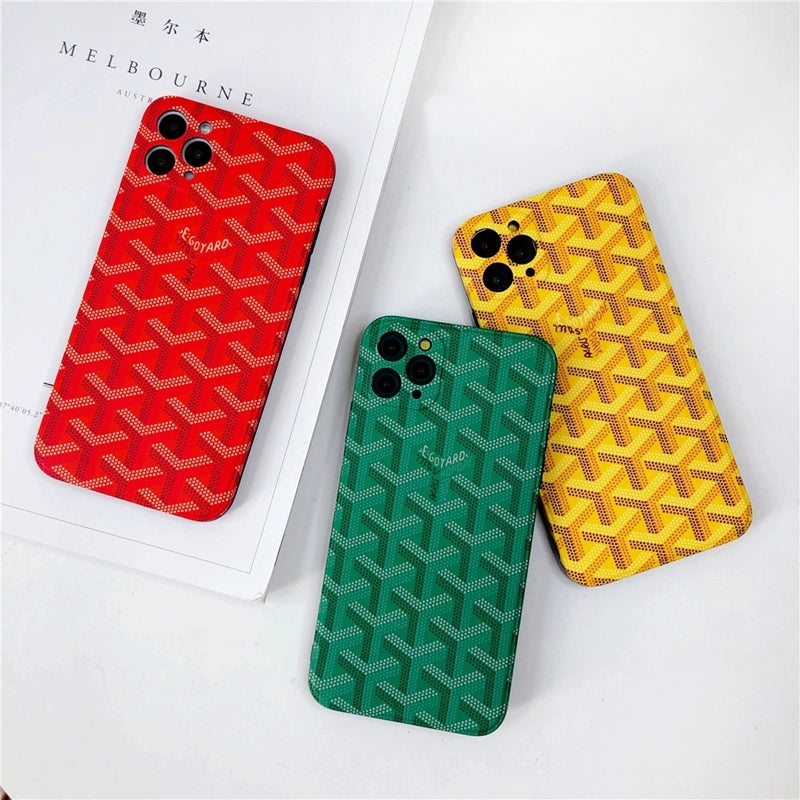 Goyard Soft Silicone iPhone Cases with 5 Color Selections.