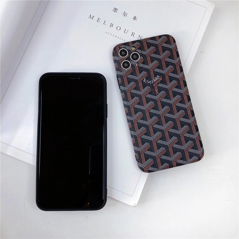 Goyard Soft Silicone iPhone Cases with 5 Color Selections.