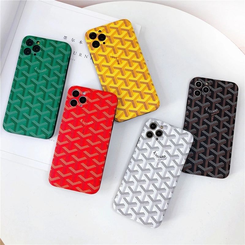 Goyard Soft Silicone iPhone Cases with 5 Color Selections.