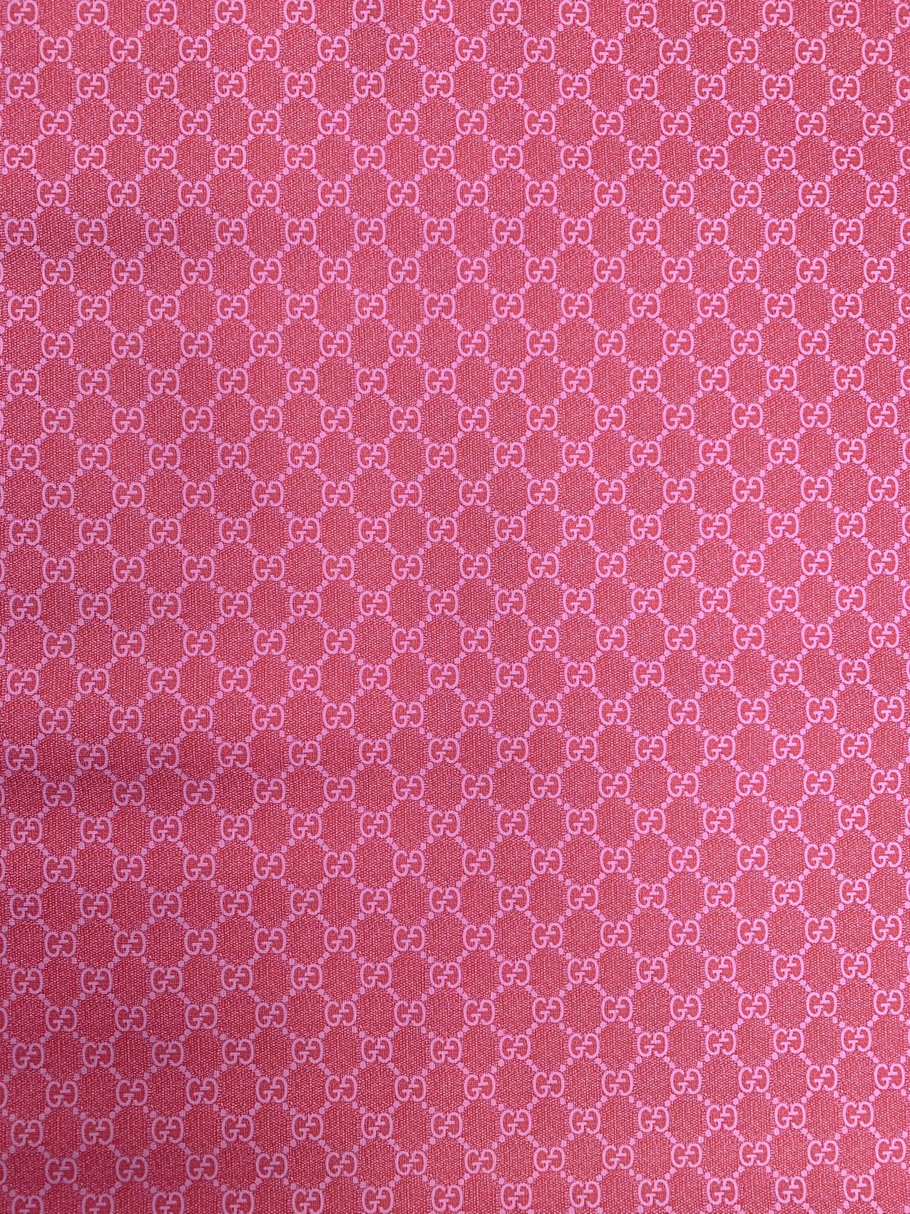 Pink Gucci Vinyl For DIY Sewing Handmade Upholstery Custom Sneakers