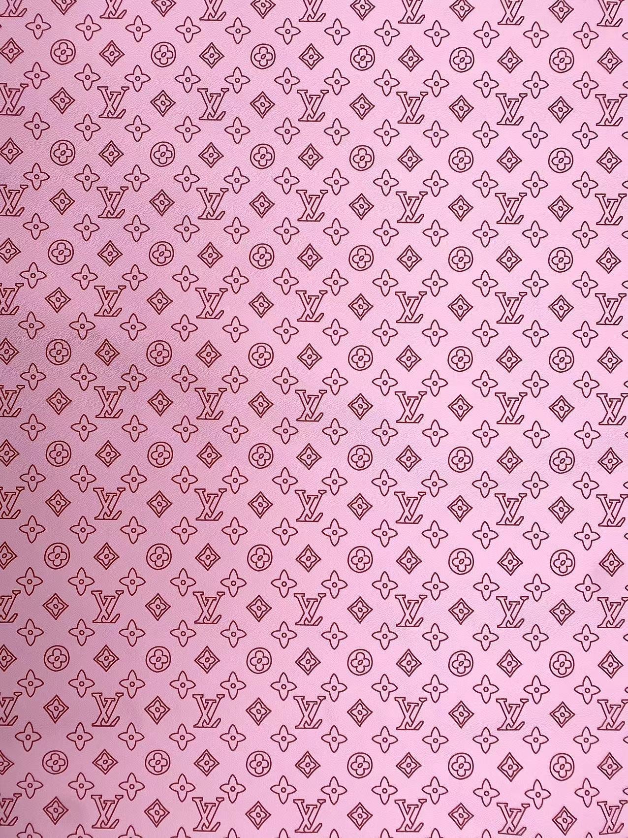 Light Pink LV Vinyl For Custom Handmade DIY Crafts Sewing Upholstery