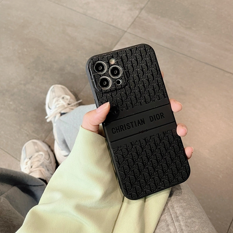Christian Dior Black iPhone Case.