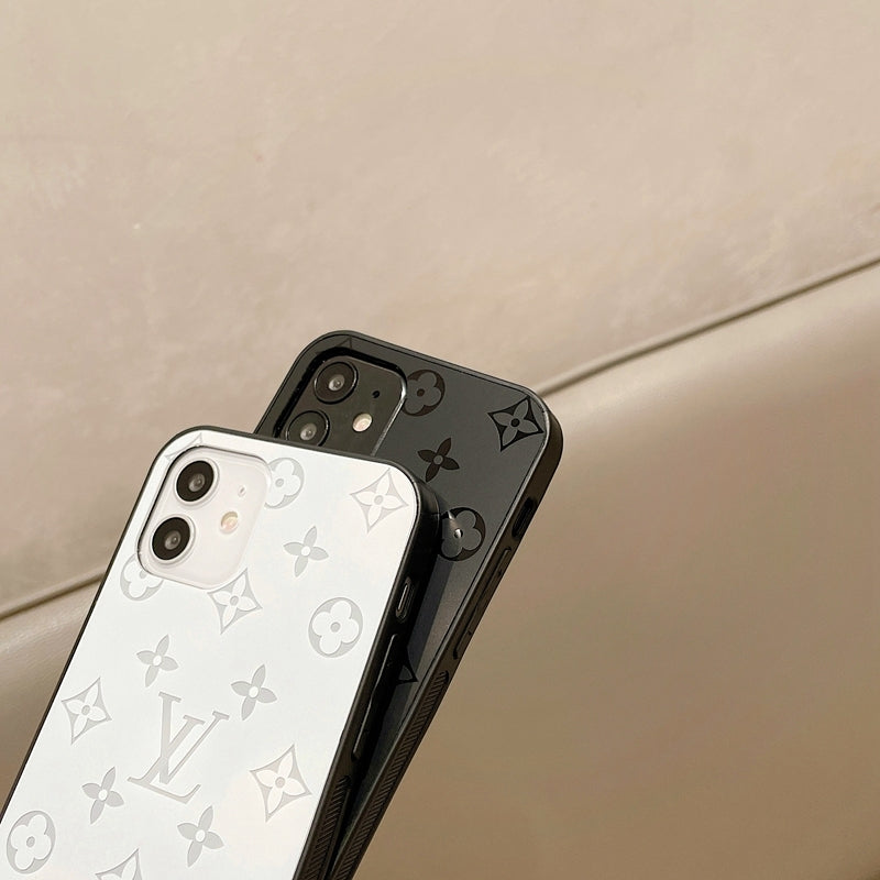 LV Classic Logo Acrylic Smooth iPhone Cases.