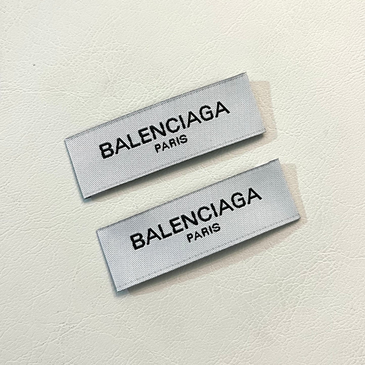 Balenciaga Paris Tag Label for Custom Apparel DIY Sewing Accessories