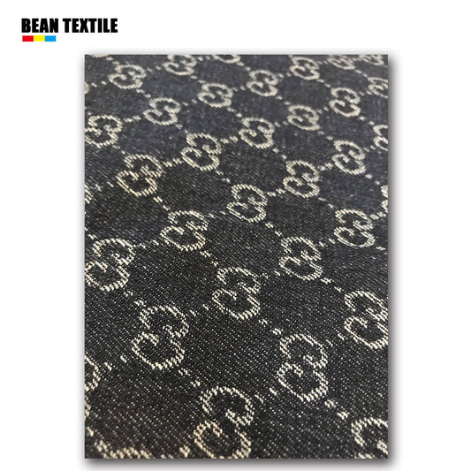 Gucci inspired jacquard denim crafting fabric for jacket