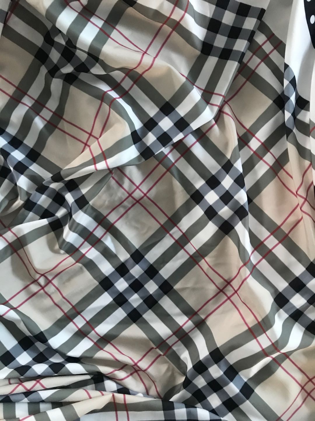 Burberry Fabric for Clothing on Spandex Poly Fabric by Yard