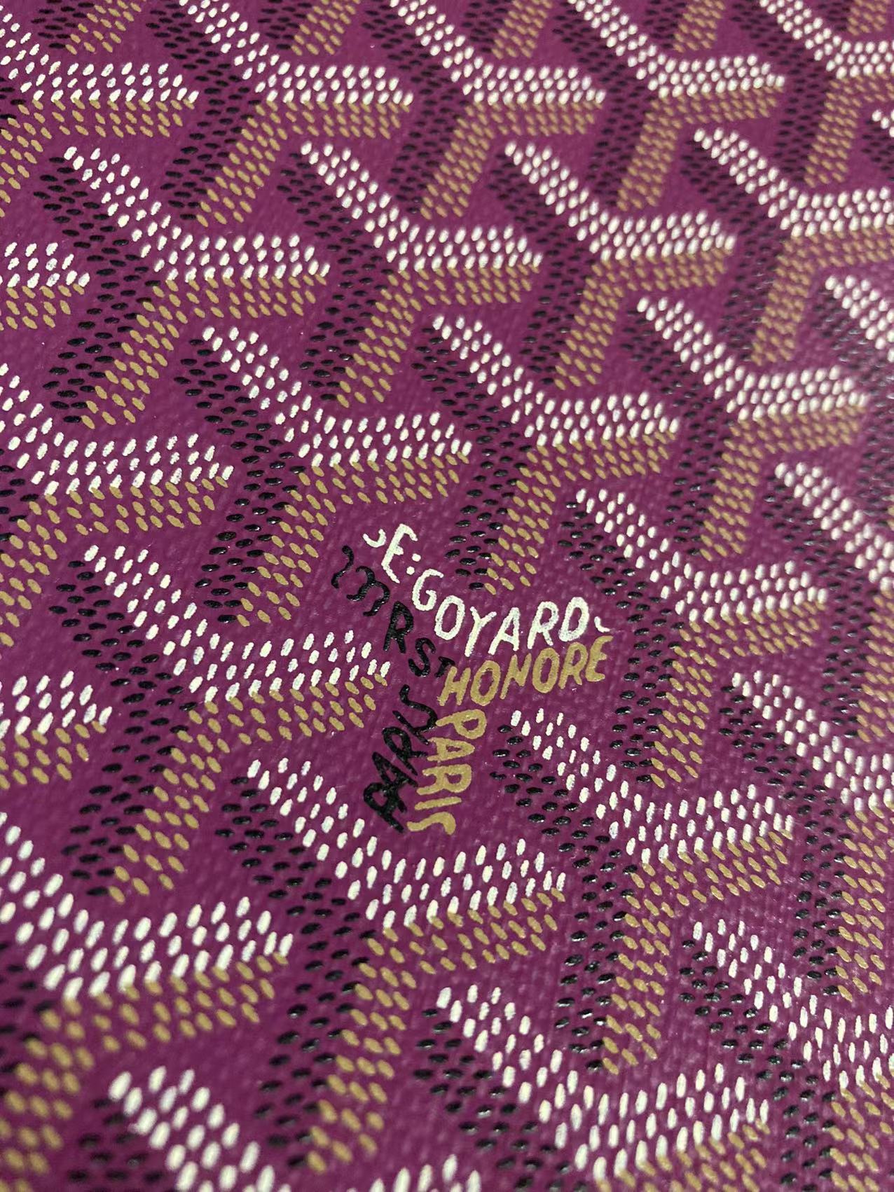 Purple Goyard Leather Canvas for Custom  Furniture Fabric Sold by Yard