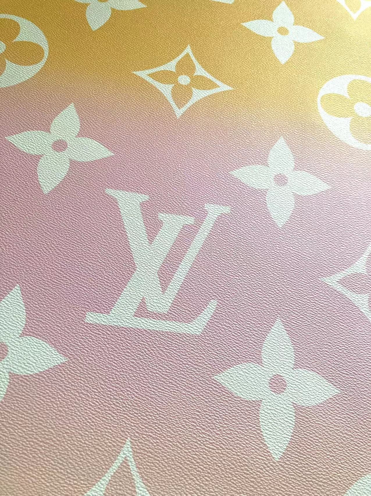 Colorful LV By the Pool Leather Fabric for Bag Custom
