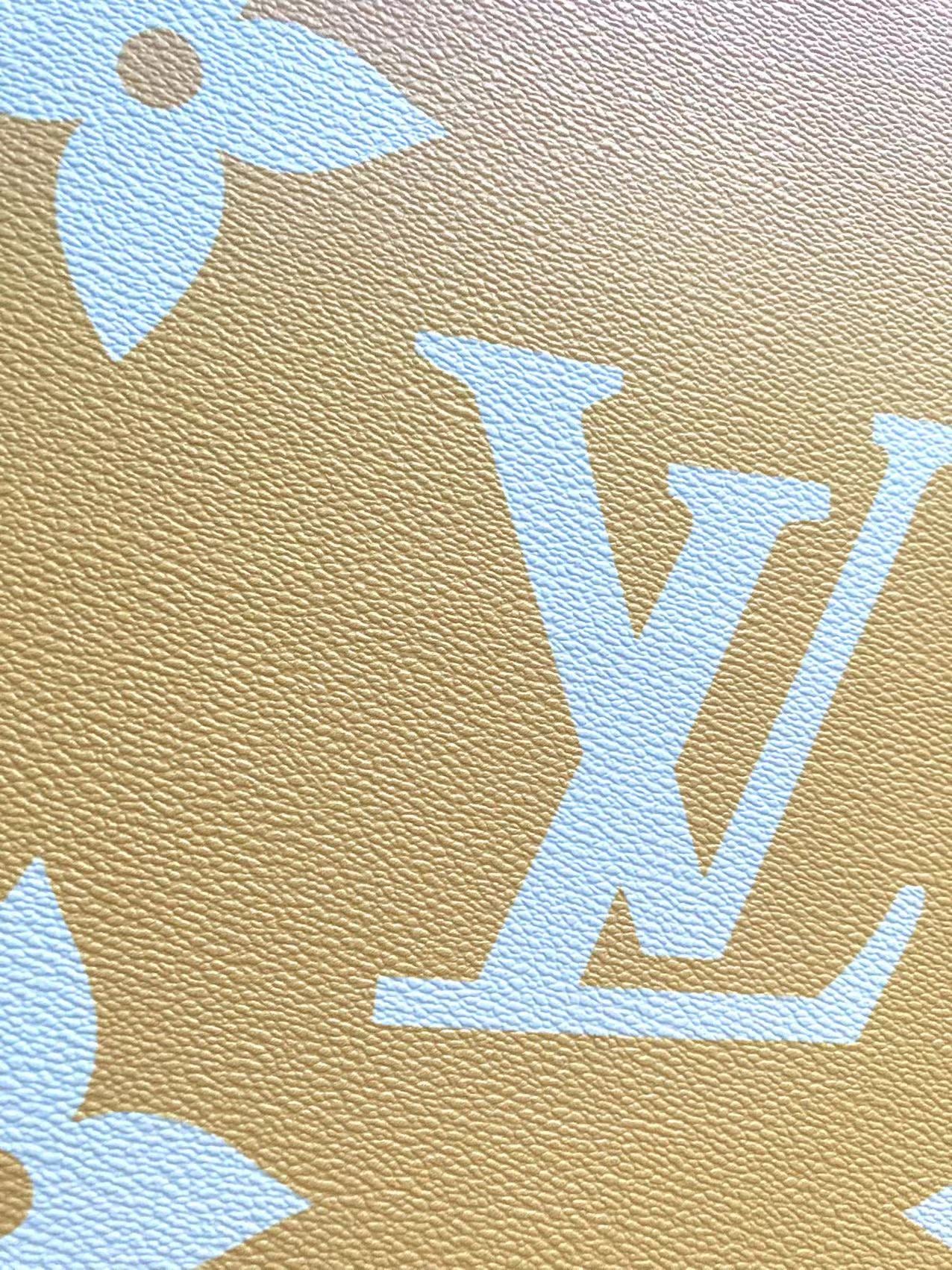 Colorful LV By the Pool Leather Fabric for Bag Custom