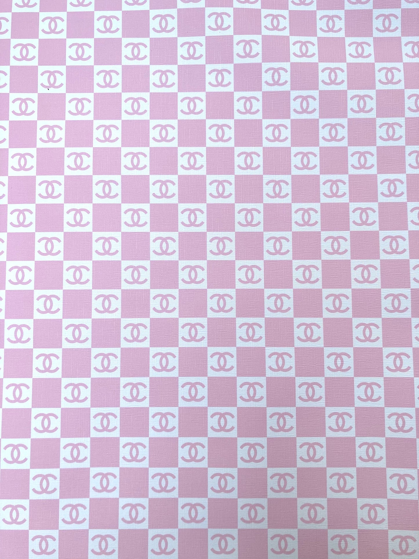 Small Pink White Chanel Vinyl for Custom Handmade