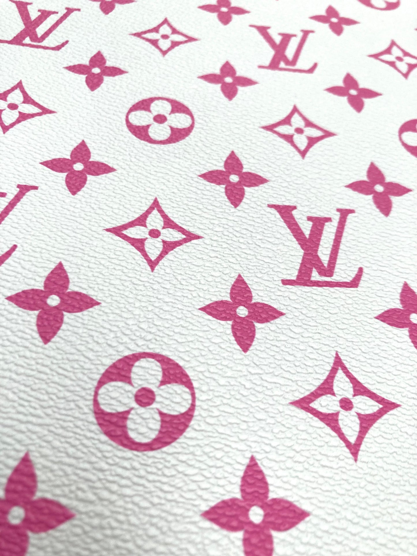 DIY Handmade Crafts Baby Pink LV for Custom Sneakers Bag Upholstery