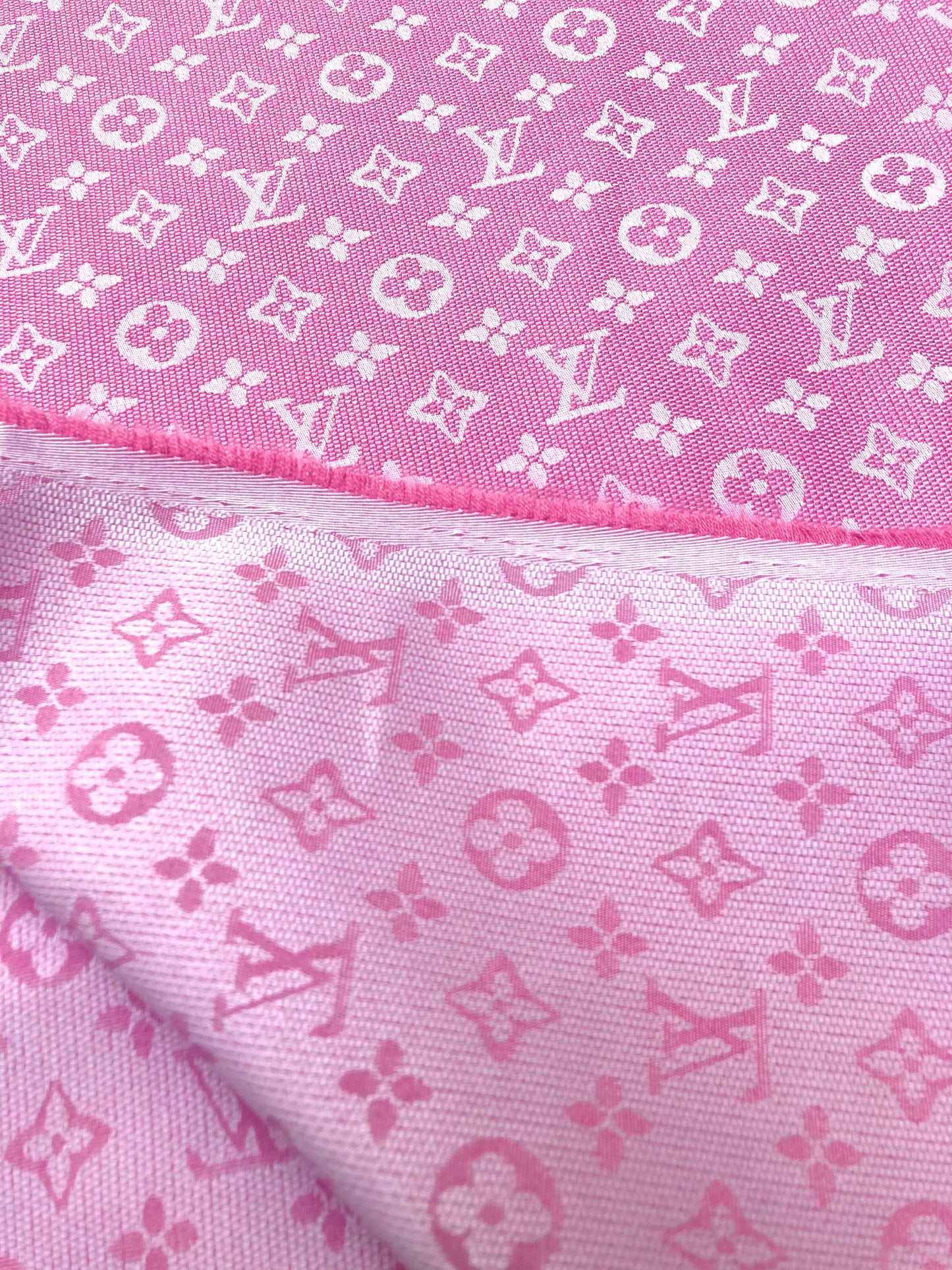 Barbie Pink LV Inspired Fabric for Handmade DIY Projects