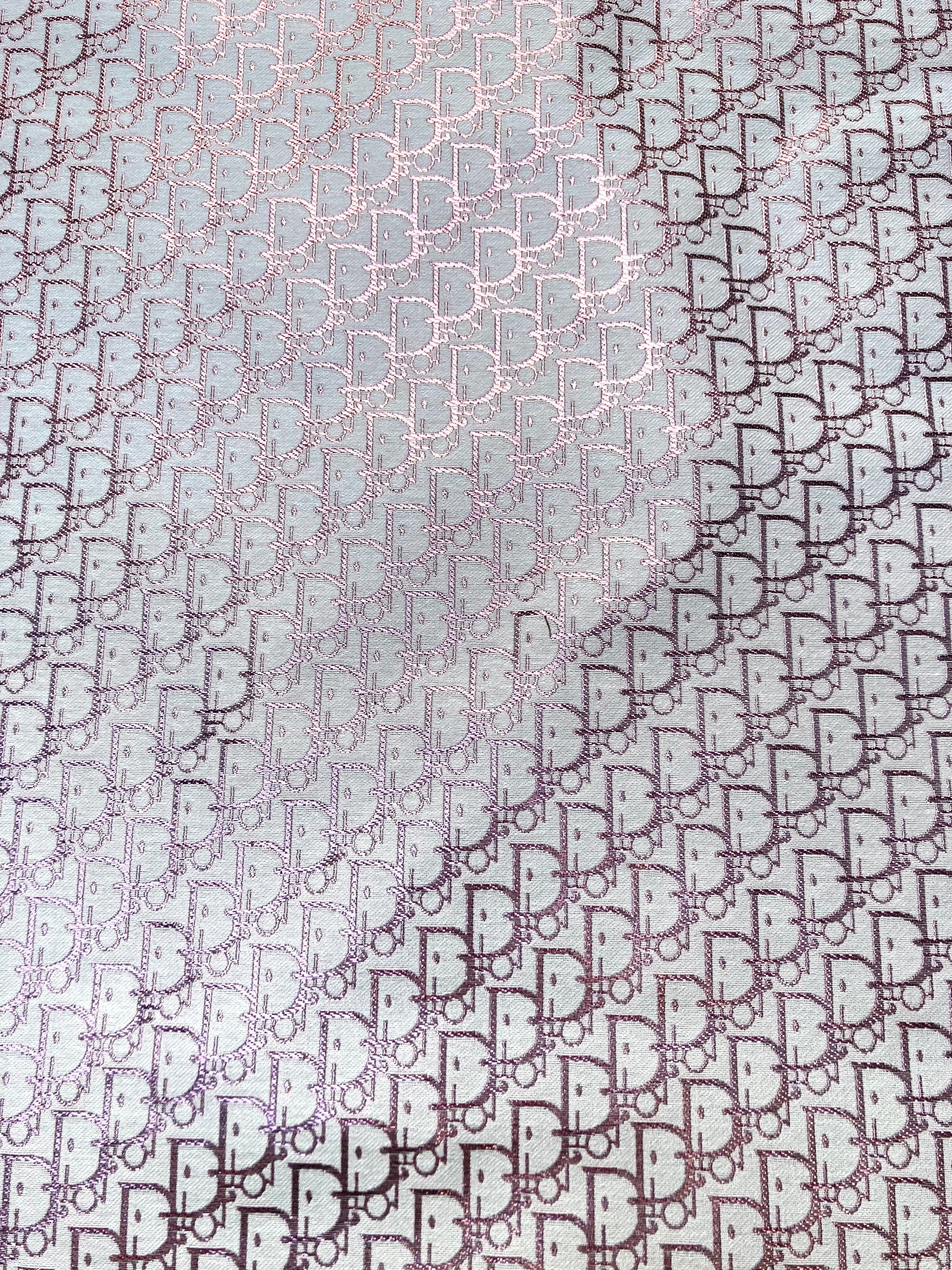 Pink Dior Jacquard Fabric for Custom Sewing