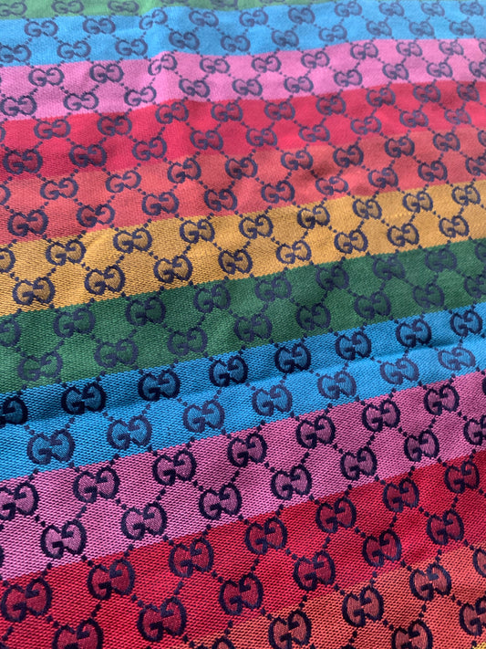 Hottest Rainbow Gucci Fabric for Bag Custom
