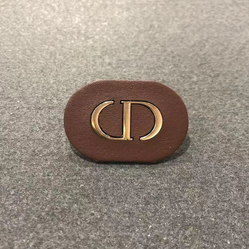 CD Metal Leather Badge