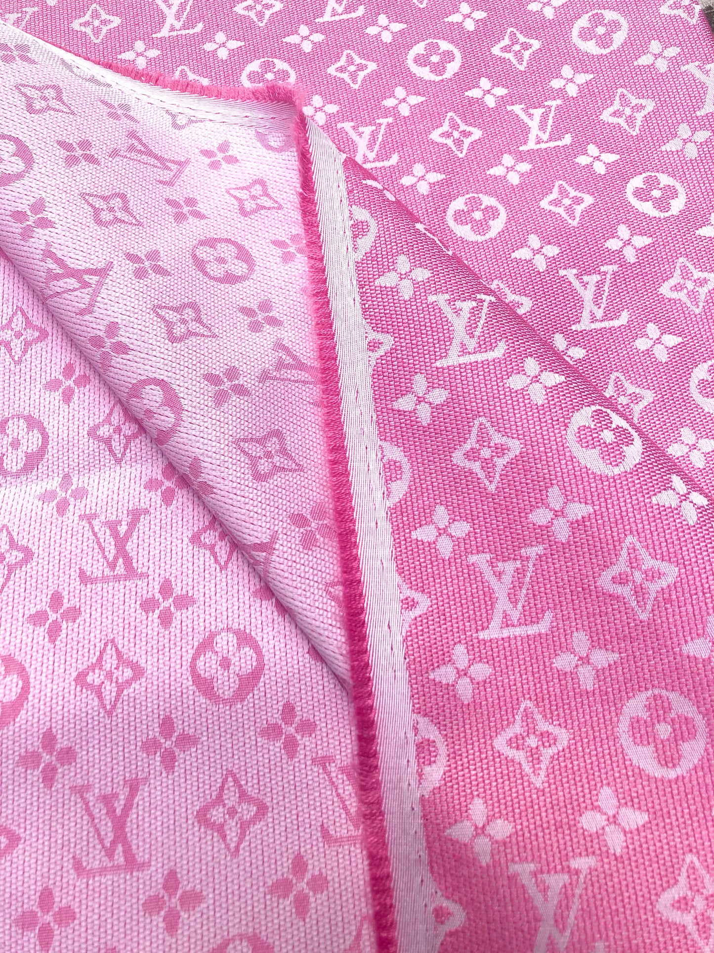 Barbie Pink LV Inspired Fabric for Handmade DIY Projects