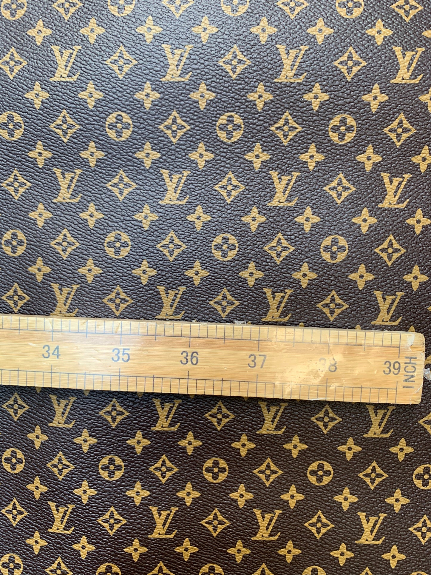 Custom Small Letter Half Inch Classic LV Leather for DIY